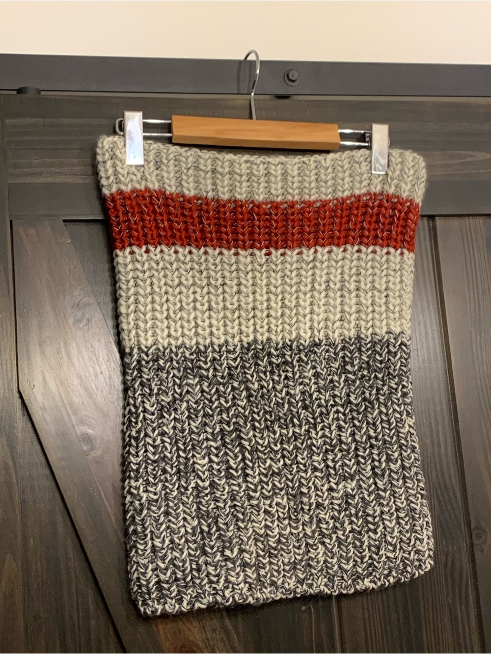 Roots Striped Knit Neck Warmer/Snood